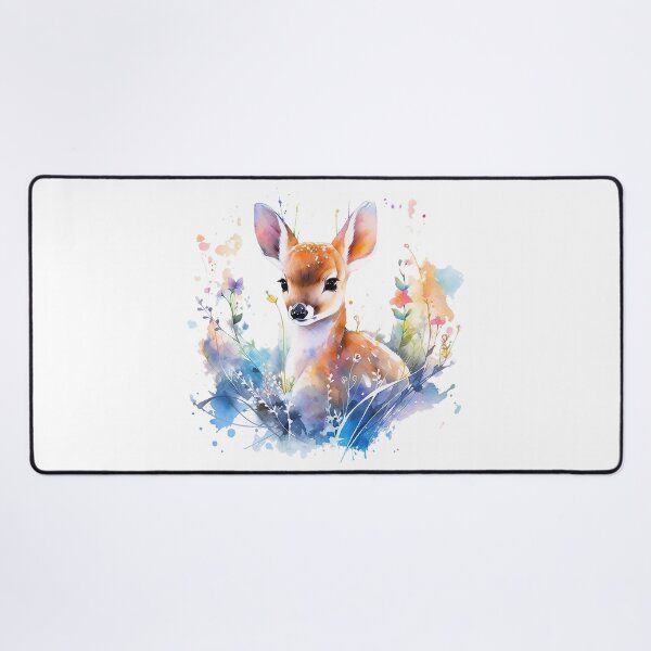 Item preview, deer watercolour designed and sold by maniabx.