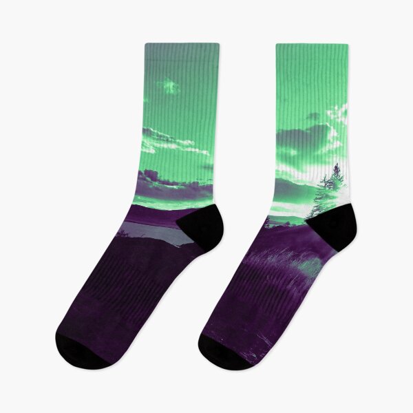 Item preview, Split Tone Sunset - Green/Purple designed and sold by ophysunn.