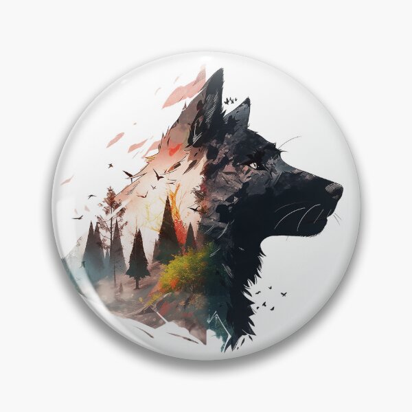 Item preview, wolf head designed and sold by maniabx.