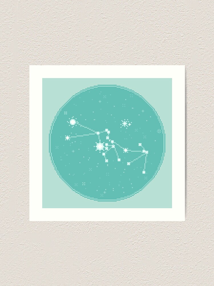 Alternate view of 8bit Constellations: Taurus Art Print
