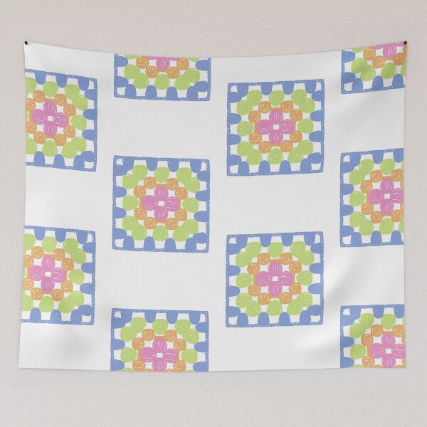 Item preview, crochet granny square designed and sold by mangosapne.