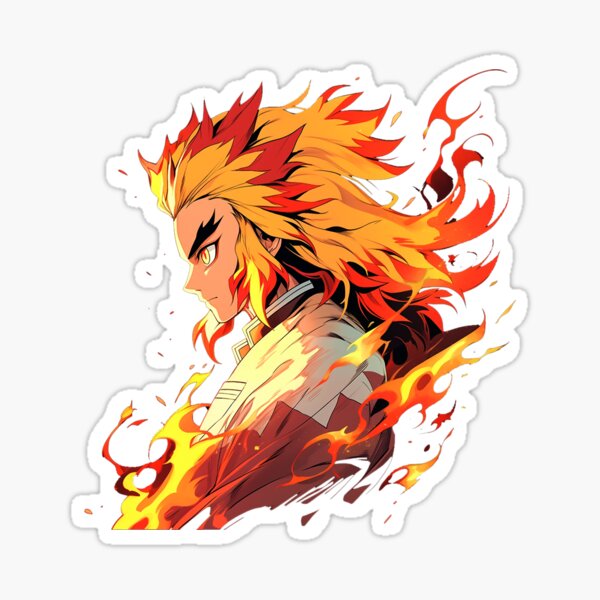 Item preview, rengoku demon slayer designed and sold by maniabx.
