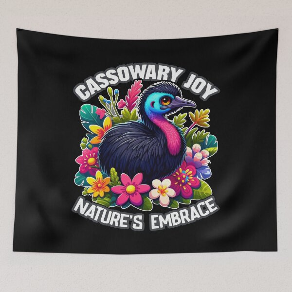 Item preview, Cassowary Joy, Nature's Embrace: A Radiant Burst of Springtime Colors designed and sold by SplashTastic.