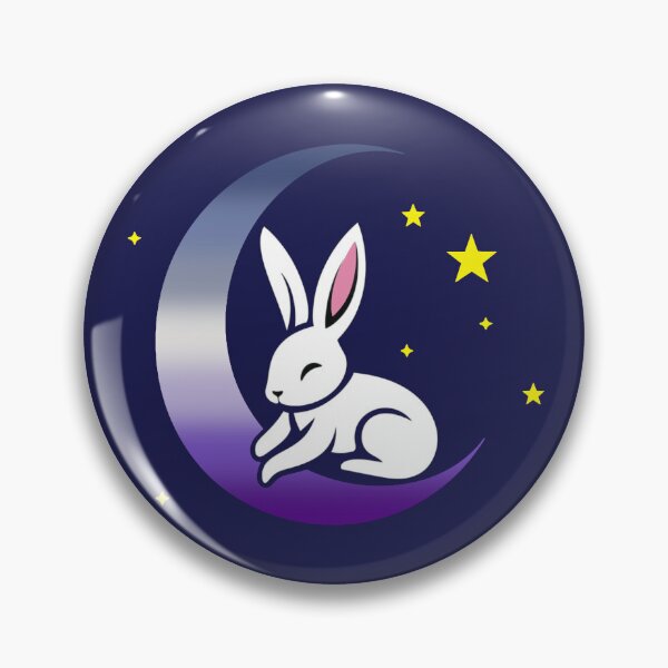 Item preview, Cute Bunny Rabbit on a Lesbain Butch Pride Flag Moon, Discreet Butch Pride Design designed and sold by Travelslightly.