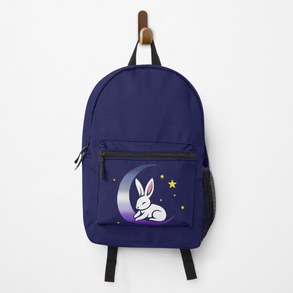 Item preview, Cute Bunny Rabbit on a Lesbain Butch Pride Flag Moon, Discreet Butch Pride Design designed and sold by Travelslightly.