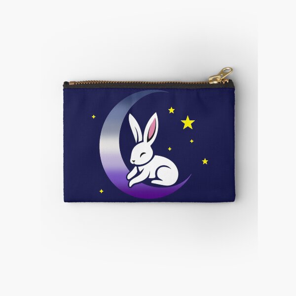 Item preview, Cute Bunny Rabbit on a Lesbain Butch Pride Flag Moon, Discreet Butch Pride Design designed and sold by Travelslightly.