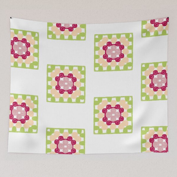 Item preview, crochet granny square designed and sold by mangosapne.