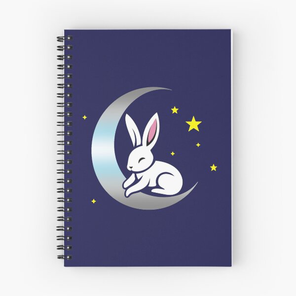 Item preview, Cute Bunny Rabbit on a Demiboy Pride Flag Moon, Discreet Demiboy Pride Design designed and sold by Travelslightly.