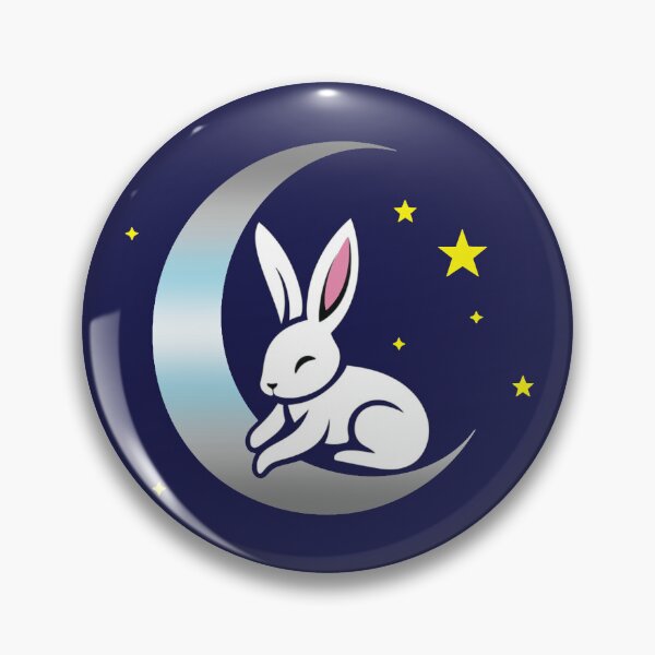 Item preview, Cute Bunny Rabbit on a Demiboy Pride Flag Moon, Discreet Demiboy Pride Design designed and sold by Travelslightly.