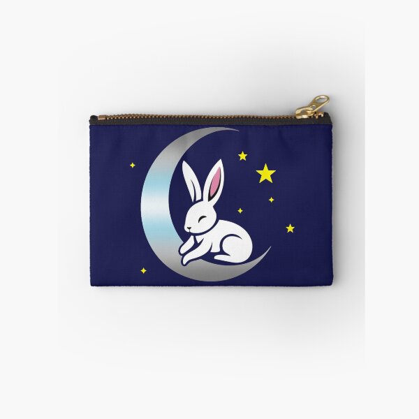 Item preview, Cute Bunny Rabbit on a Demiboy Pride Flag Moon, Discreet Demiboy Pride Design designed and sold by Travelslightly.