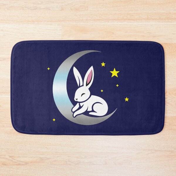 Item preview, Cute Bunny Rabbit on a Demiboy Pride Flag Moon, Discreet Demiboy Pride Design designed and sold by Travelslightly.