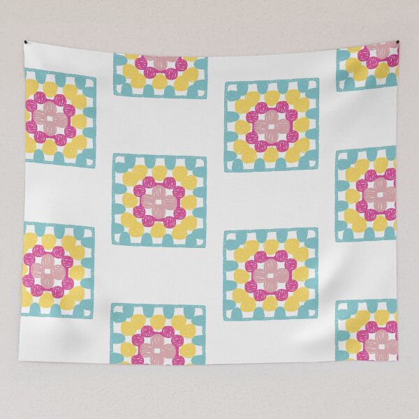 Item preview, crochet granny square designed and sold by mangosapne.