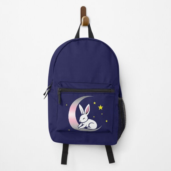 Item preview, Cute Bunny Rabbit on a Demigirl Pride Flag Moon, Discreet Demigirl Pride Design designed and sold by Travelslightly.