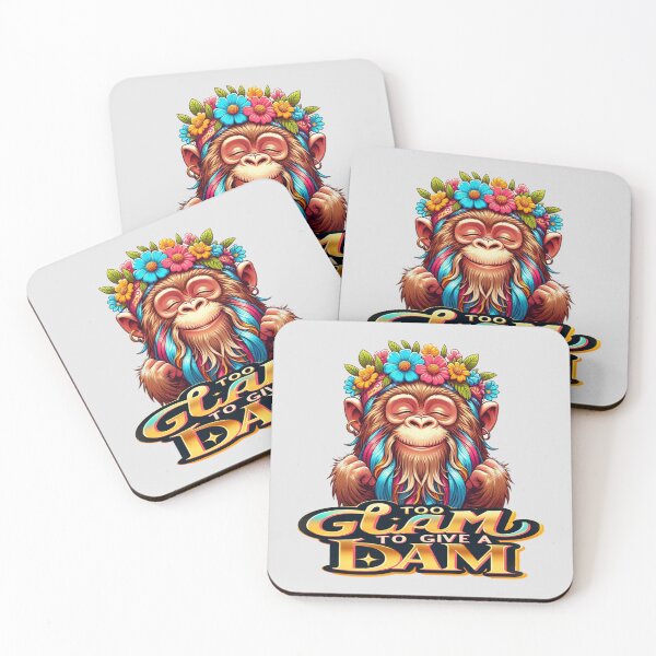Item preview, Glam Monkey: Floral Crown Elegance designed and sold by FarBeyound.