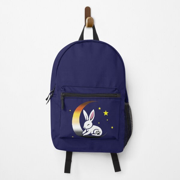 Item preview, Cute Bunny Rabbit on a Gay Bear Pride Flag Moon, Discreet Bear Pride Design designed and sold by Travelslightly.