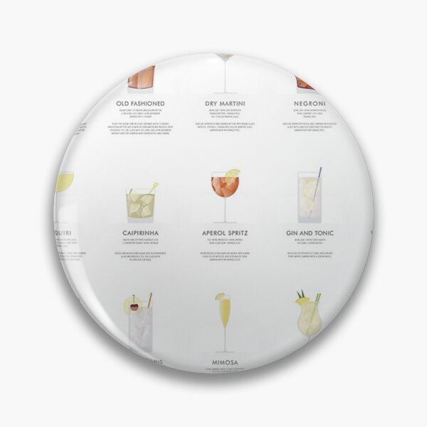Item preview, Cocktail chart - Classic recipes designed and sold by brentonclant.