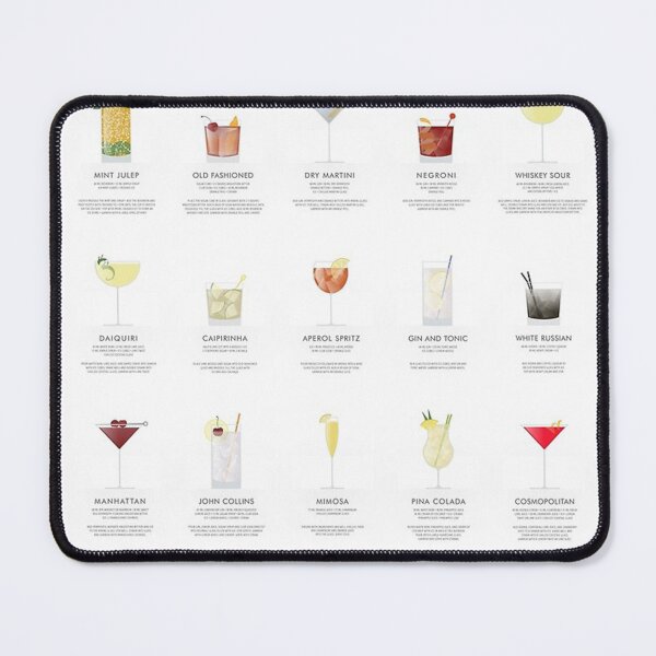 Item preview, Cocktail chart - Classic recipes designed and sold by brentonclant.
