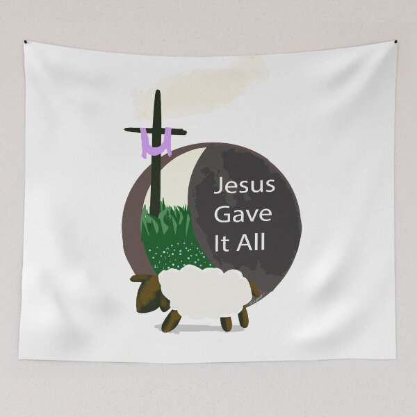 Item preview, Christian Easter quote, "Jesus Gave It All" designed and sold by Ldydesign.