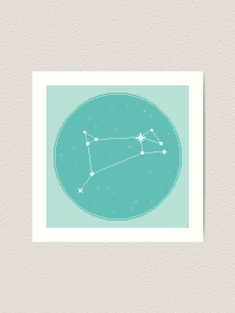 Alternate view of 8bit Constellations: Aries Art Print
