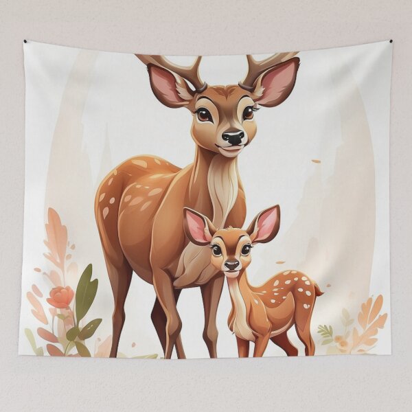 Item preview, 001 Cute Deers designed and sold by Alexis Art Collection.