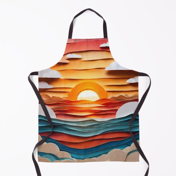 Item preview, Sea Sunset in Paper Art Style 2 designed and sold by Tom-Johnson.