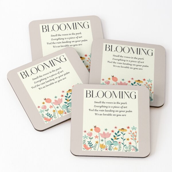 Item preview, Blooming Spring Flower Quote designed and sold by colormepixels.