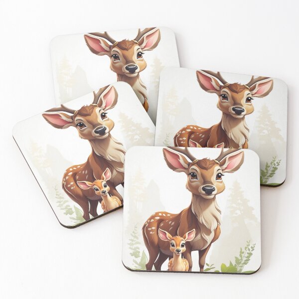 Artikelvorschau, 002 Cute Deers entworfen und verkauft von Alexis Art Collection.