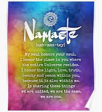 SPIRITUAL NAMASTE - Phone Case, Shirts, Hoodies & Stickers Poster