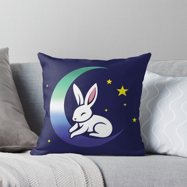 Item preview, Lindo conejito en una luna de bandera del orgullo gay de MLM, diseño discreto del orgullo de MLM designed and sold by Travelslightly.
