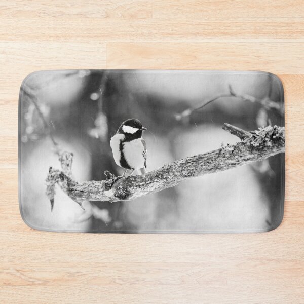 Item preview, When the winter fights back. Great tit bw designed and sold by Jouko Lehto Photography.