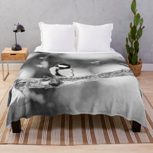 Item preview, When the winter fights back. Great tit bw designed and sold by Jouko Lehto Photography.