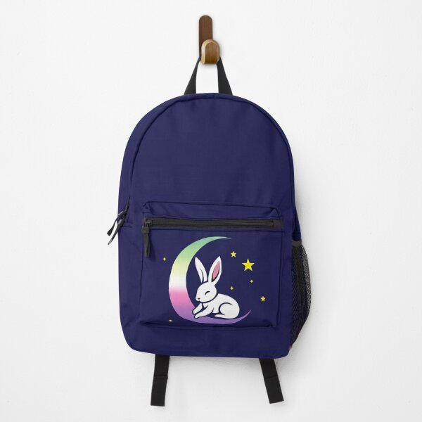 Item preview, Cute Bunny Rabbit on a Genderfae Pride Flag Moon, Discreet Genderdoe Pride Design, fae faer genderfaunet  designed and sold by Travelslightly.