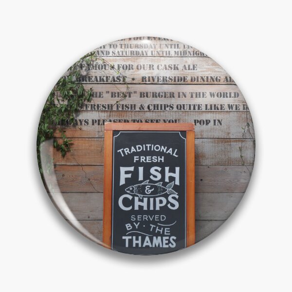 Item preview, Traditional Fish and Chips London Love Rustic Gift designed and sold by santoshputhran.