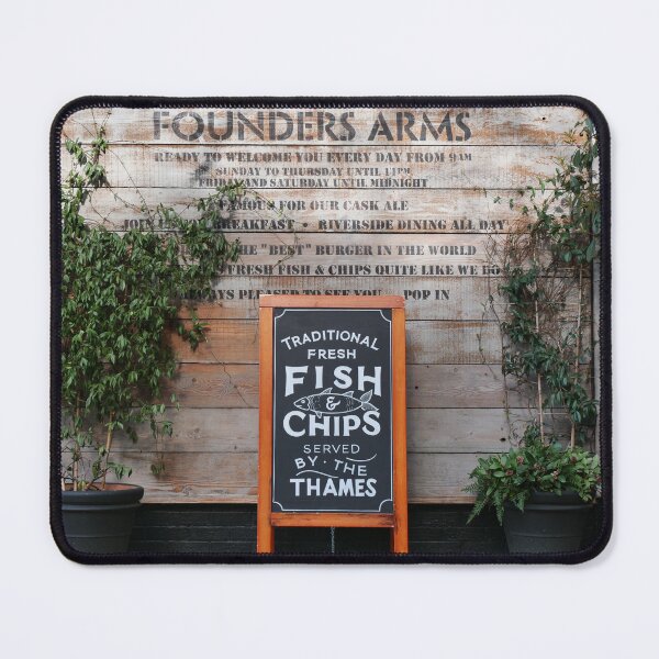 Item preview, Traditional Fish and Chips London Love Rustic Gift designed and sold by santoshputhran.