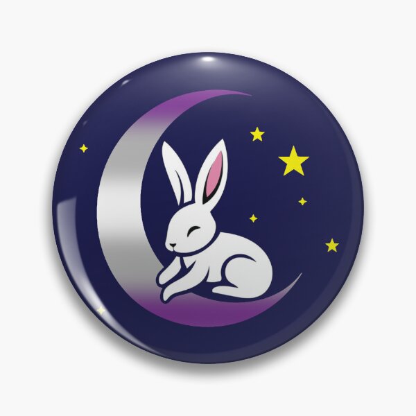Item preview, Cute Bunny Rabbit on a Graysexual Pride Flag Moon, Discreet Greysexual Pride Design designed and sold by Travelslightly.
