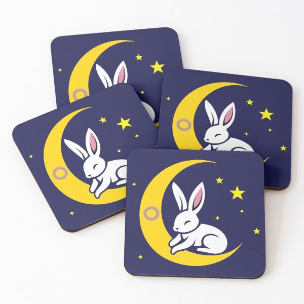Item preview, Cute Bunny Rabbit on an Intersex Pride Flag Moon, Discreet Intersex Pride Design designed and sold by Travelslightly.