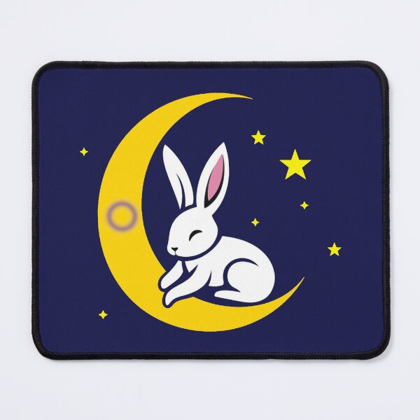 Item preview, Cute Bunny Rabbit on an Intersex Pride Flag Moon, Discreet Intersex Pride Design designed and sold by Travelslightly.