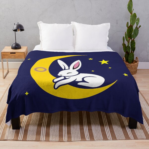 Item preview, Cute Bunny Rabbit on an Intersex Pride Flag Moon, Discreet Intersex Pride Design designed and sold by Travelslightly.