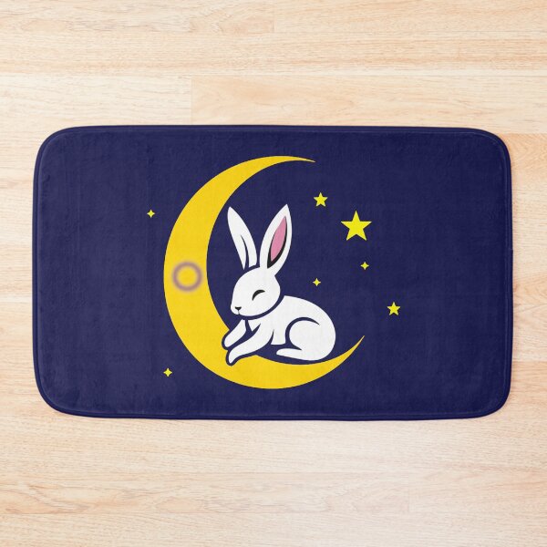 Item preview, Cute Bunny Rabbit on an Intersex Pride Flag Moon, Discreet Intersex Pride Design designed and sold by Travelslightly.