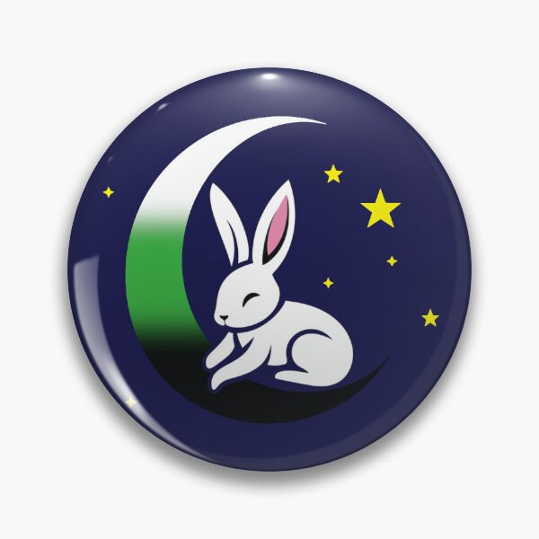 Item preview, Cute Bunny Rabbit on a Neutrois Pride Flag Moon, Discreet Neutrois Pride Design designed and sold by Travelslightly.