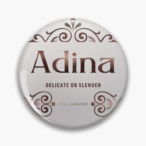 Item preview, Adina | 1 Chronicles 11 42 | Delicate Slender | Christian Name with Biblical Meaning For Girl | Christian Name Collection designed and sold by Blessed Be Your Name.