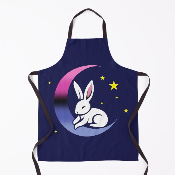 Item preview, Cute Bunny Rabbit on an Omnisexual Pride Flag Moon, Discreet Omni Pride Design designed and sold by Travelslightly.