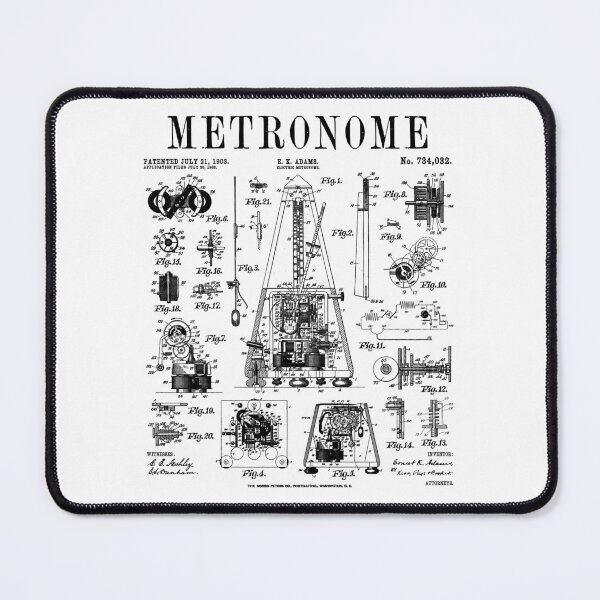 Item preview, Musician Music Teacher Metronome Tempo Funny Vintage Patent designed and sold by GrandeDuc.