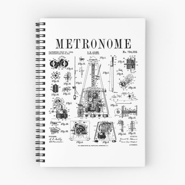 Item preview, Musician Music Teacher Metronome Tempo Funny Vintage Patent designed and sold by GrandeDuc.