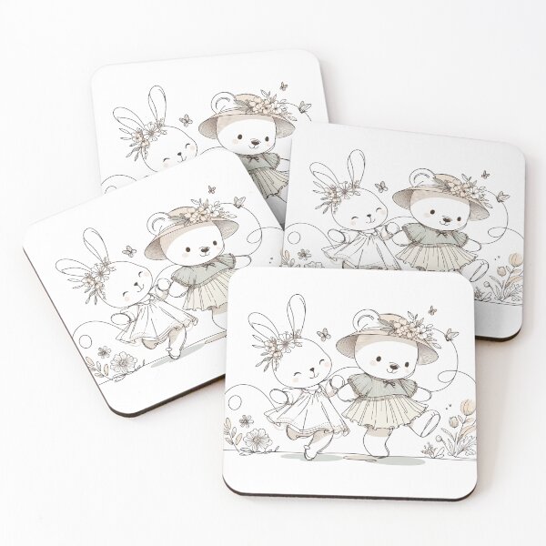 Item preview, Bunny and Bear  designed and sold by DaleDigitalPro.