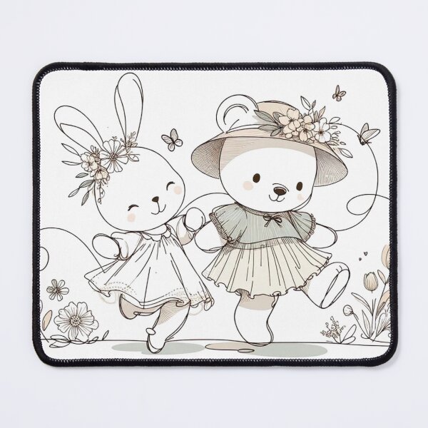 Item preview, Bunny and Bear designed and sold by DaleDigitalPro.