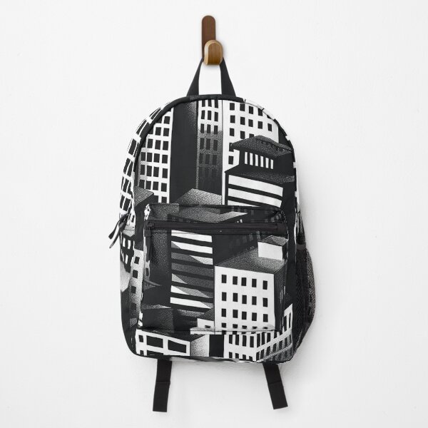 Item preview, monochrome metropolis: contemporary city buildings designed and sold by 33wolvesdesigns.