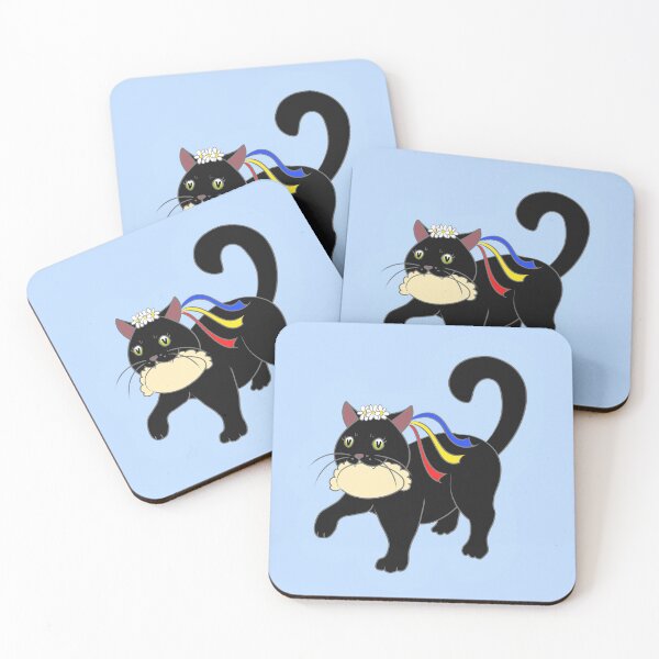 Item preview, Black Cat With A Dumpling designed and sold by HugSomeNettles.