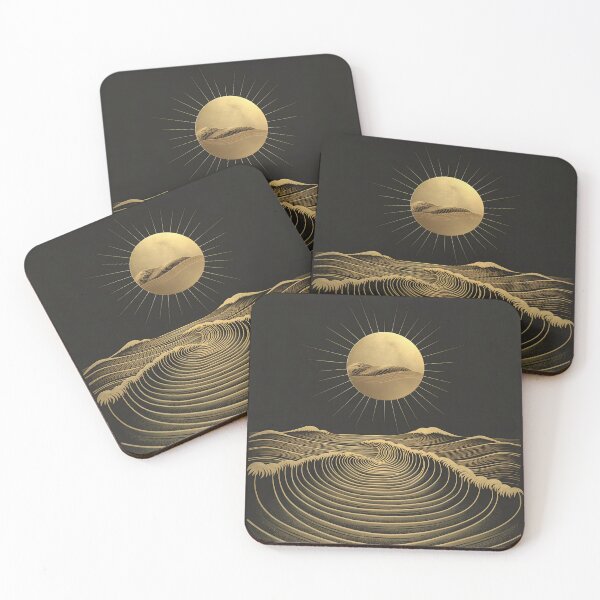 Item preview, Golden Moonlit Seas designed and sold by unimuse.