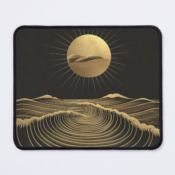 Item preview, Golden Moonlit Seas designed and sold by unimuse.